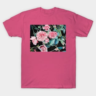 Pink Cabbage Rose T-Shirt